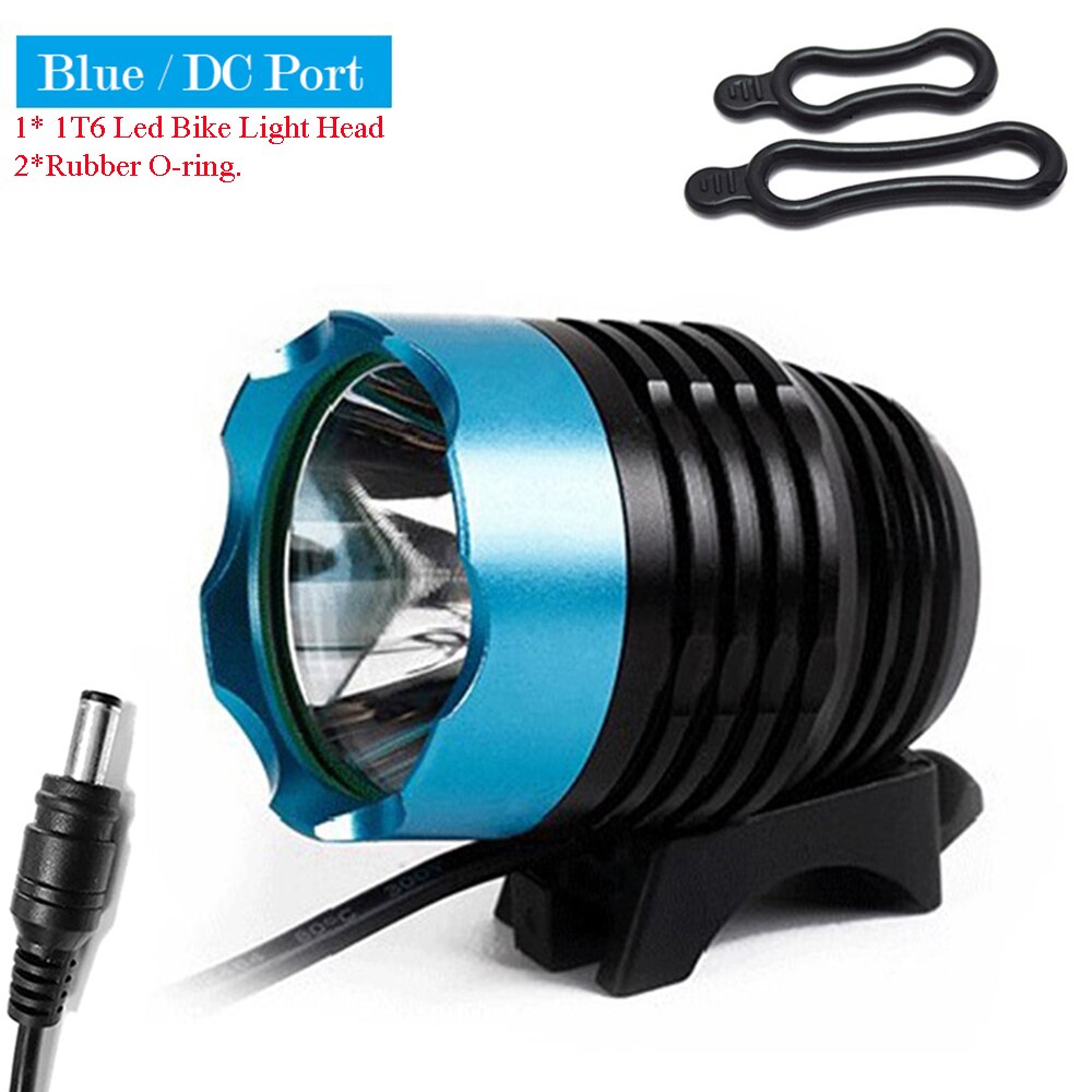 T6 LED Bike Light Front Handlebar Bicycle Spotlight MTB Lamp Riding Headlight DC USB Port for Cycling Mountain Bike Accessory ﻿: green