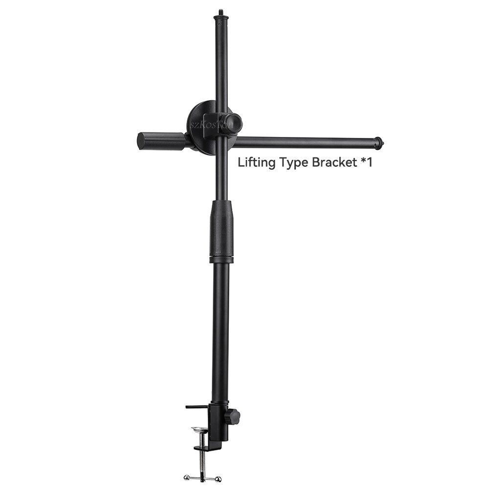 Multifunction Lift Desk Clamp Mount Stand LED Ring Light DSLR Camera Mobile Phone Table Bracket Overhead Shooting Video Studio: Lifting bracket