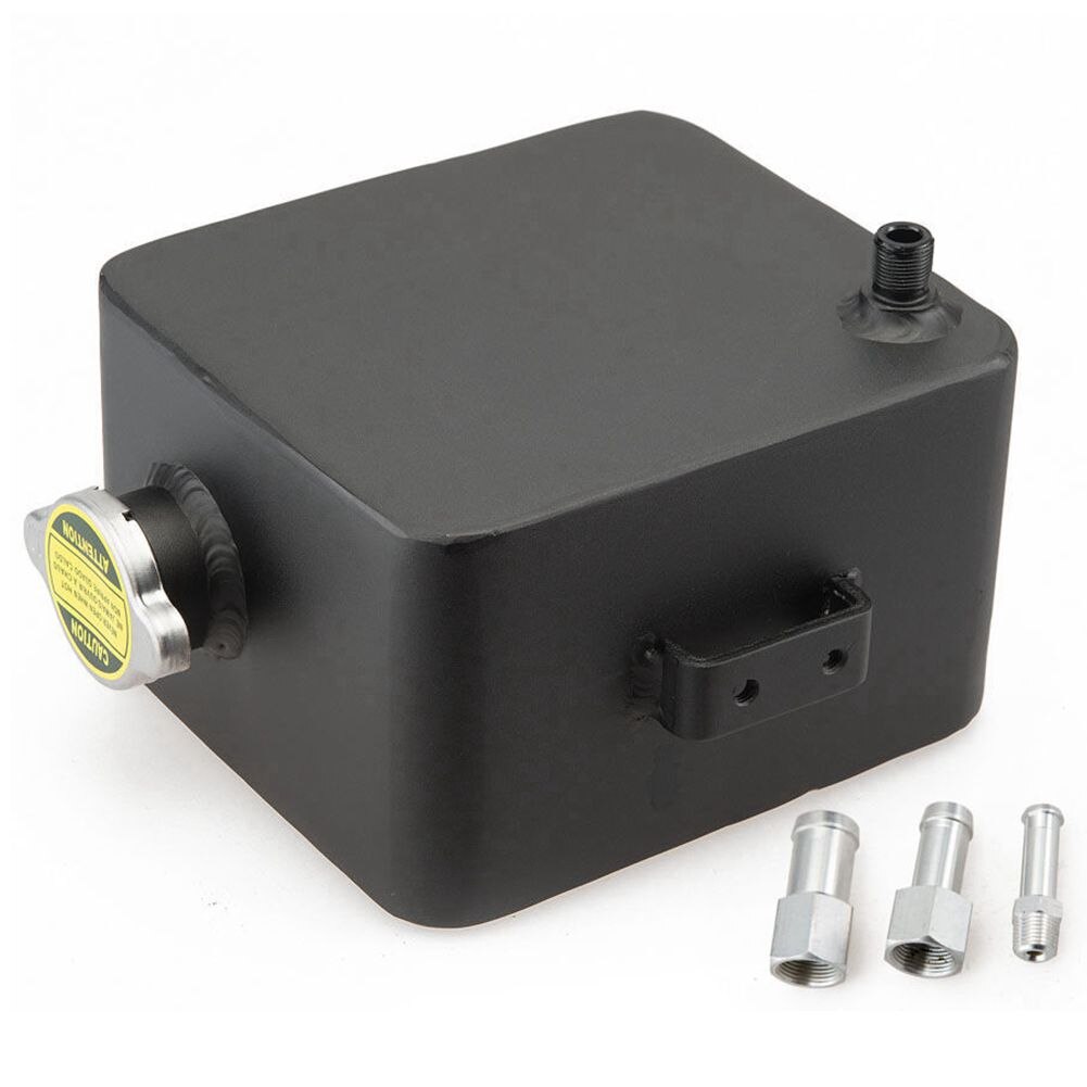 Universal 2.5L Litre Polished Aluminium Alloy Header Expansion Water Tank with Cap