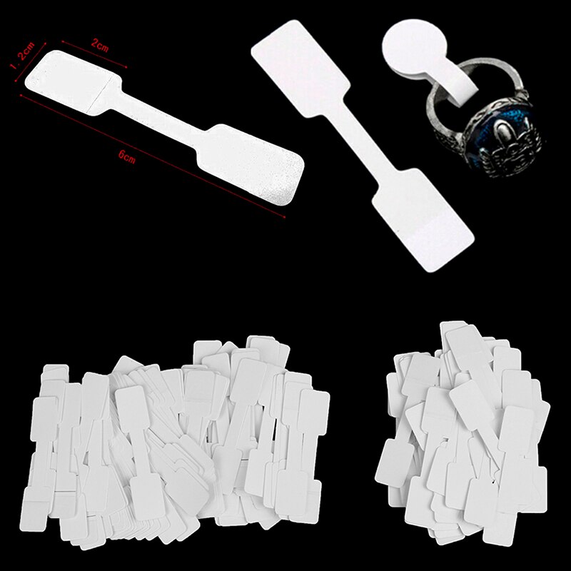 ! Etiquetas para anillos y collares etiquetas de papel de etiquetas cuadradas en blanco, Tarjeta para presentación de joyas, etiquetas colgantes, 50 Uds./100 Uds.