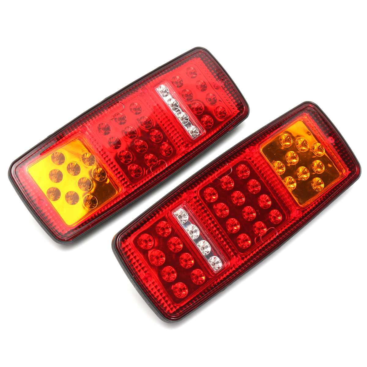 2 Stuks 12V 33 Leds Auto Vrachtwagen Achterlicht Achter Achterlicht Stop Remlichten Richtingaanwijzer Lamp voor Bus Caravan