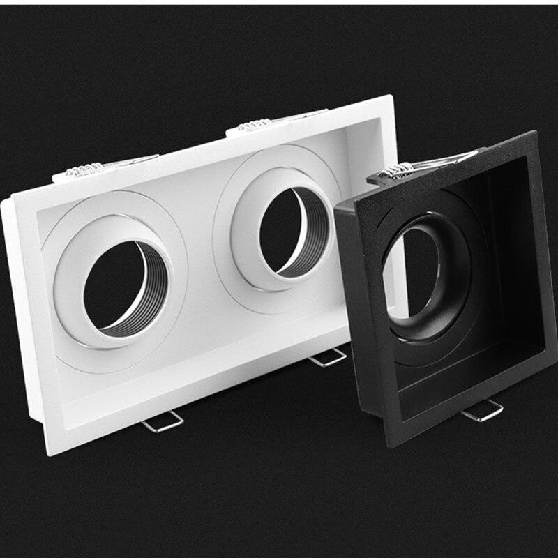 Anti-verblindings  gu10/mr16 frame beugel fitting spot licht houder fitting verstelbare inbouw plafondmontage downlight lampvoet