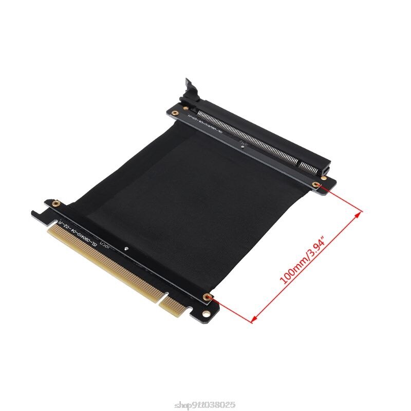 High Speed PC Graphics Cards PCI Express 3.0 16x Flexible Connector Cable Riser Card Extension Port Adapter for GPU with antijam: 10CM
