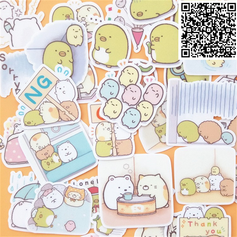 Neue Trendy Cartoon microorganis Aufkleber Spielzeug für DIY Übung Buch Tagebuch 30 Blätter EINE Pack Spielzeug Für Kinder Bunte Spielzeug aufkleber