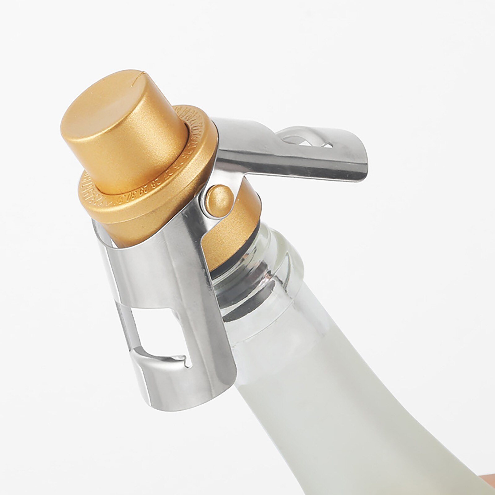Champagne Bottle Stopper Stainless Steel Sparkling Grape Wine Bottle Plug Vacuum Sealer Bottle Liquor Flow Stopper Cap Bar #P2