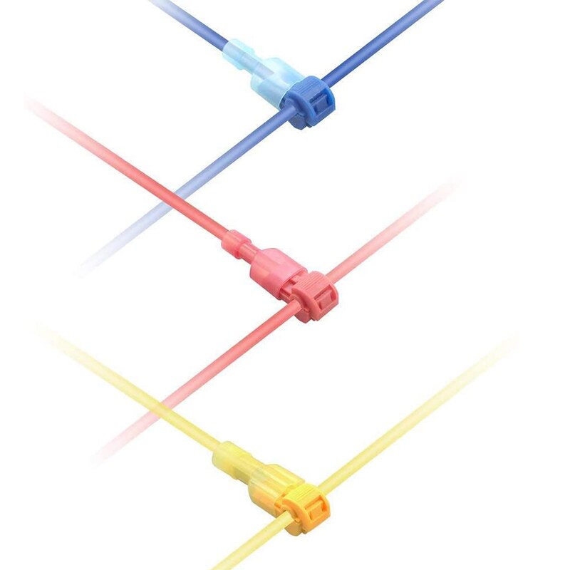 Terminales de conectores de cable t-tap de 240/360/120/40 Uds empalme rápido aislado eléctrico macho conector desconectar rápido