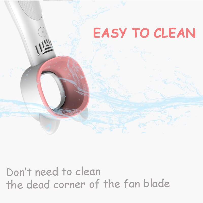 Doki zabawka mini bezłopatkowy wentylator ręczny wentylator akumulatorowy USB 2000mAh wyciszenie bez łopatki wentylator chłodnicy na zewnątrz Ventilador 8H