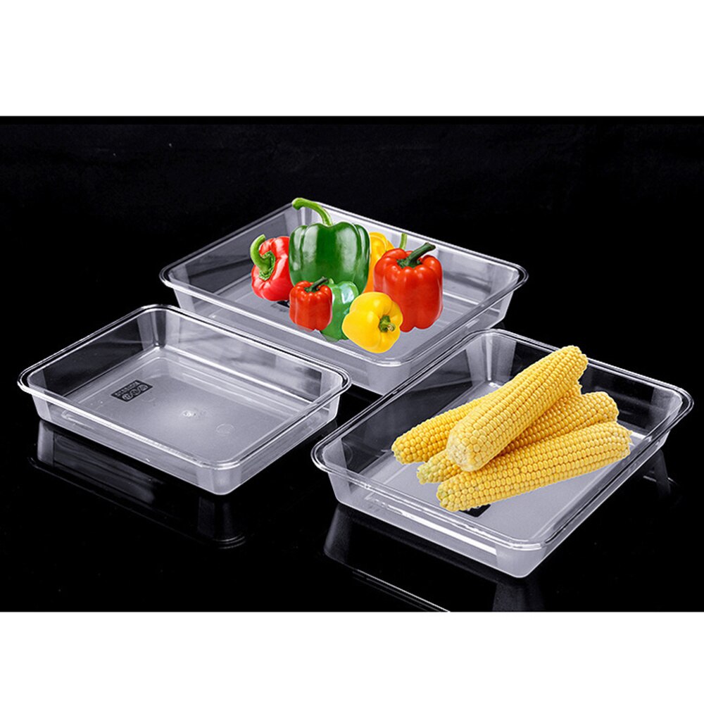 Trays Acrylic Transparent Rectangular Heavyweight Serving Party Platter Food Tray