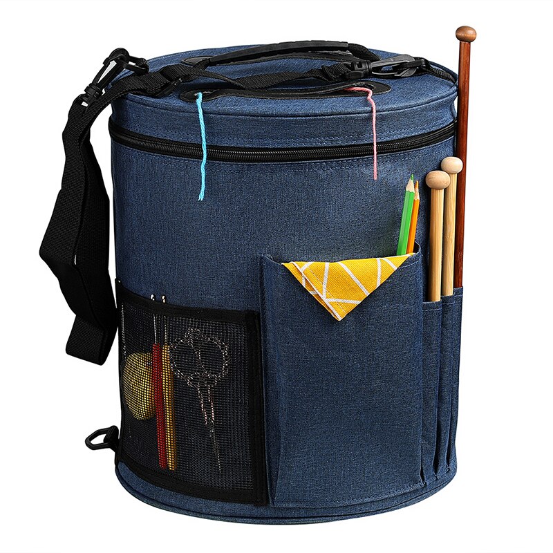 Portable Knitting Bag Crochet Organizer Bag Yarn Tote Bag Easy To Carry Crocheting&Knitting Organizer Case For Women Mom