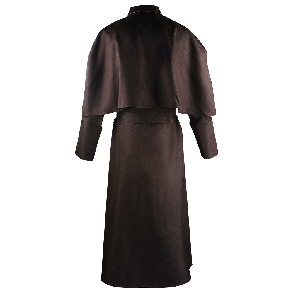 Medieval solid colored Father Costume Halloween Pastor cosplay costume