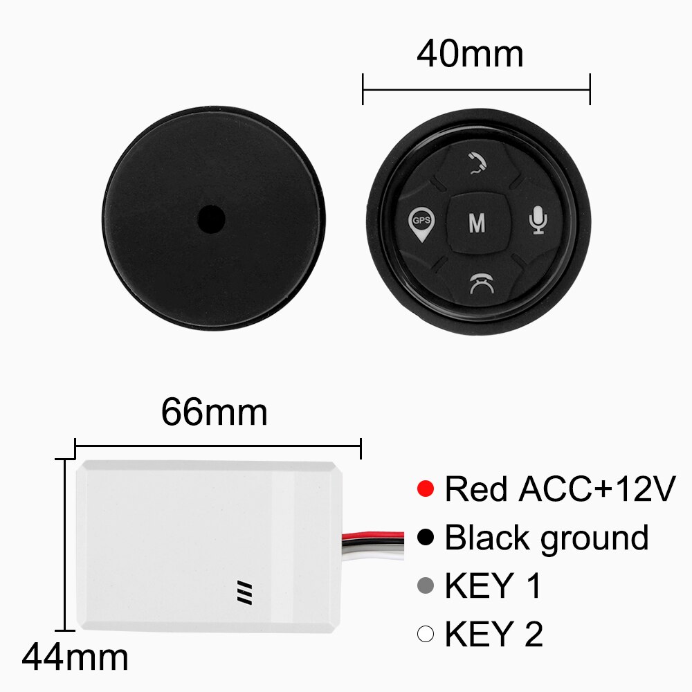 Controller per volante per auto senza fili accessori per auto pulsanti per telecomando Radio di navigazione GPS musicale