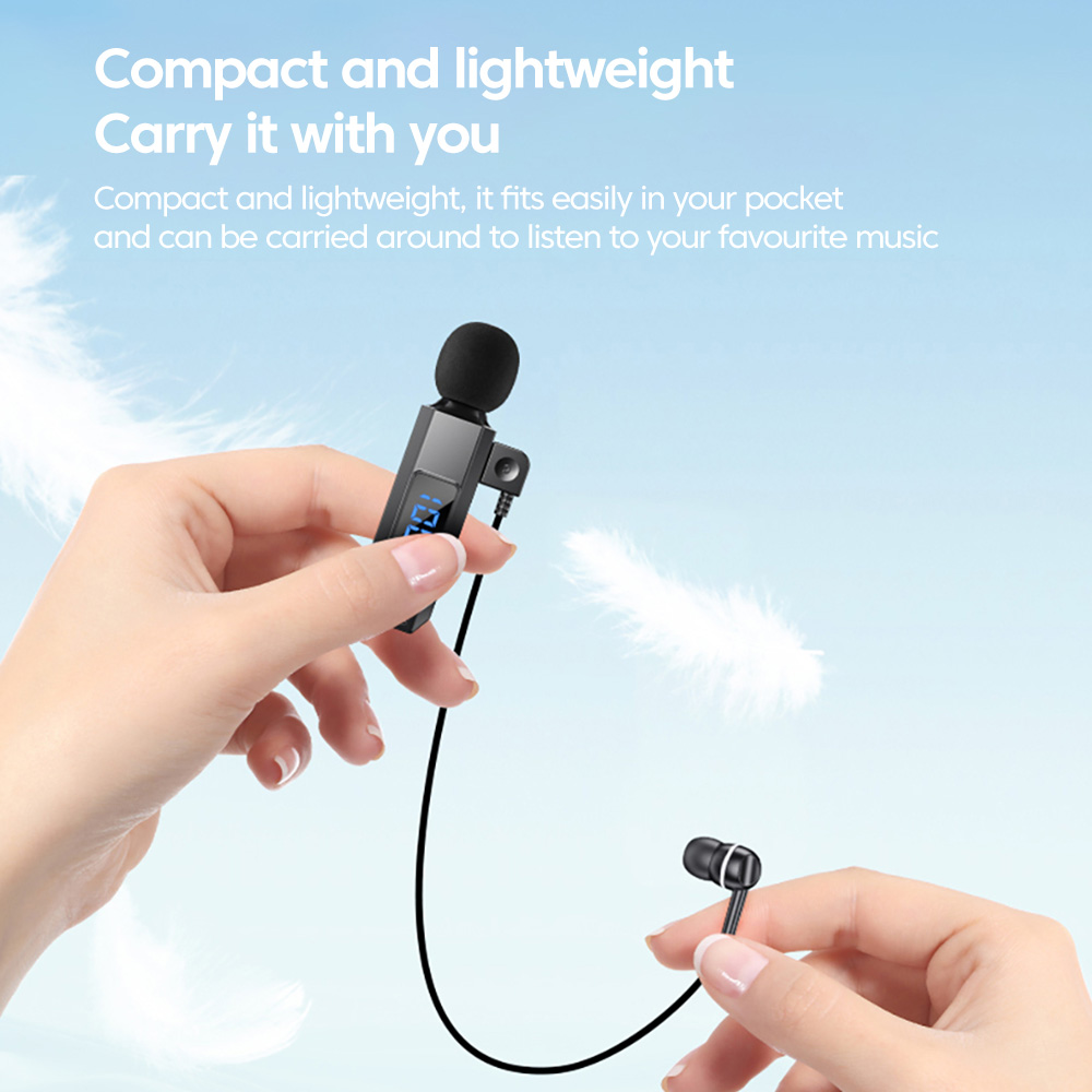 V5.5 słuchawki z klipsem na kołnierz bezprzewodowe słuchawki douszne Bluetooth z mikrofonem HD słuchawki z redukcją szumów sportowy zestaw słuchawkowy hifi