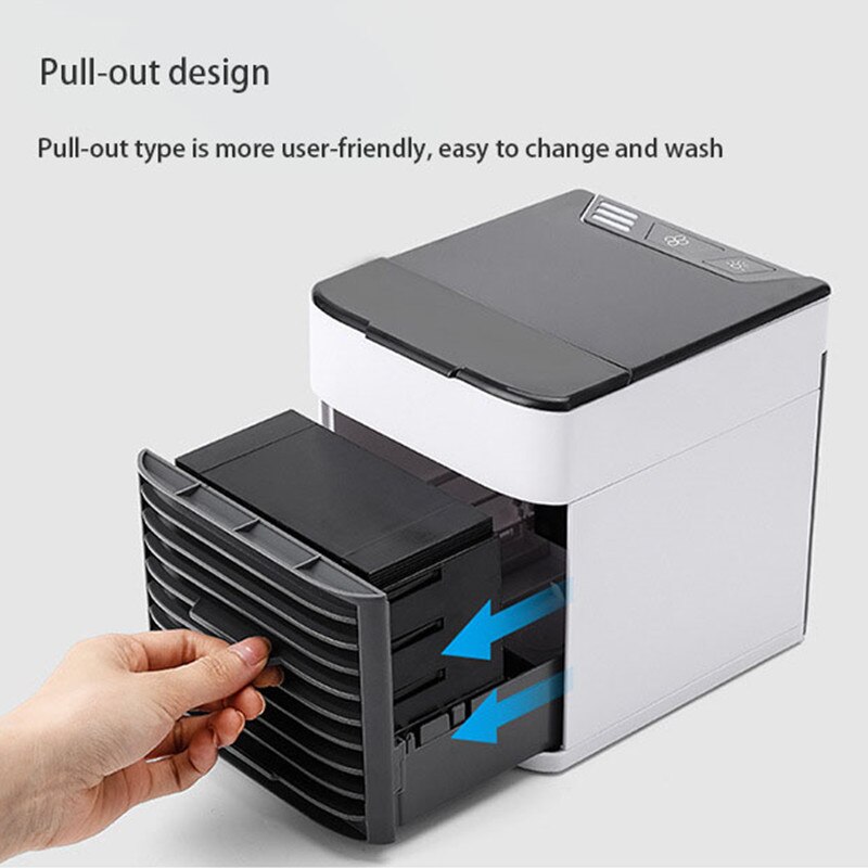7 farve nat lys luftkøling blæser maskine hjemme bil kontor usb mini bærbar luftfugter desktop klimaanlæg