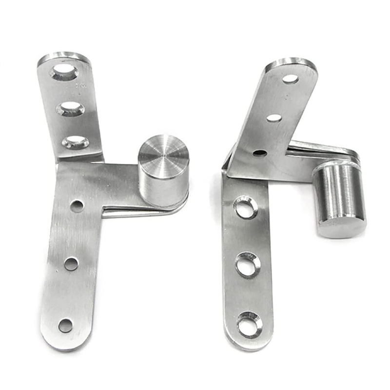 90 Degree Stainless Steel Concealed Hinges Up &amp; Down Shaft Door Pivoted Hinges Heavy-Duty Interior Door Hinges Durable