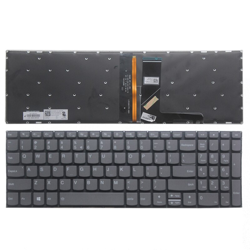 Nowy dla Lenovo IdeaPad S340-15 s340-15iwl s340-15api s340-15iml s340-15iil US klawiatura laptopa czarny: with backlight