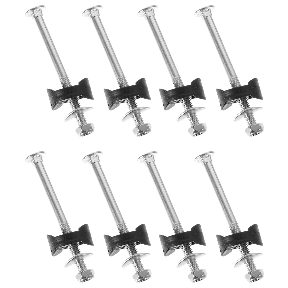 8 Sets Trampoline Screws Replacement Galvanized Steel Jumping Bed Safety Bolts Nuts Trampoline Stability Tool for