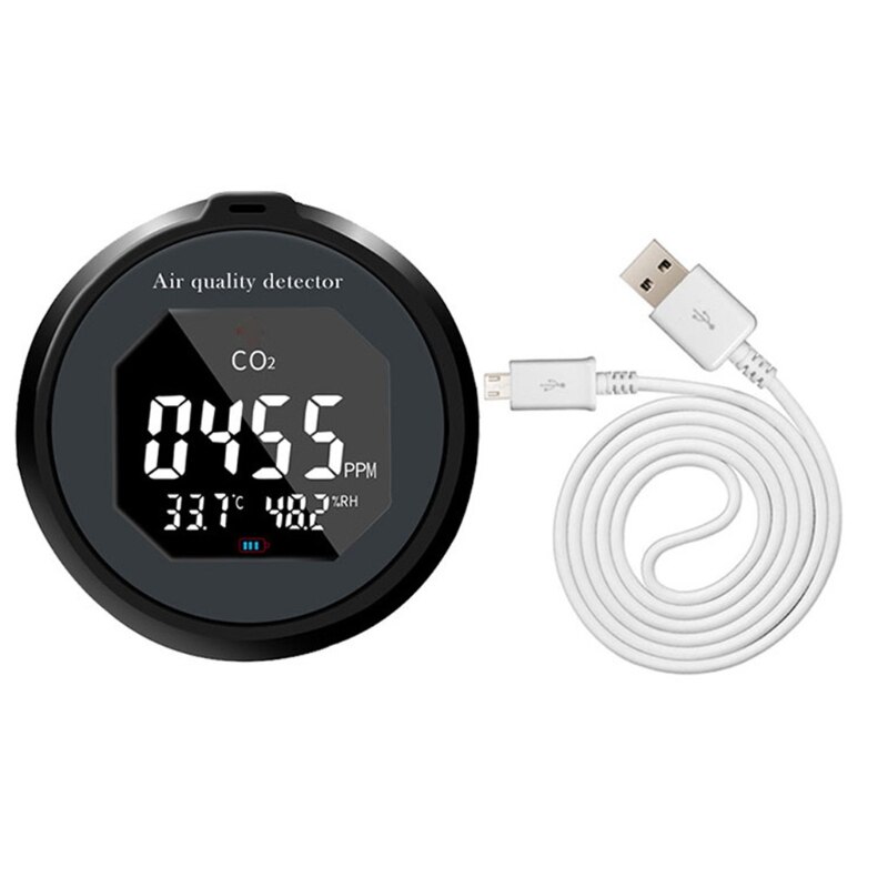 Carbon Dioxide Concentration Meter Sensor NDIR Infrared CO2 Monitor Air Detector with Temperature Humidity