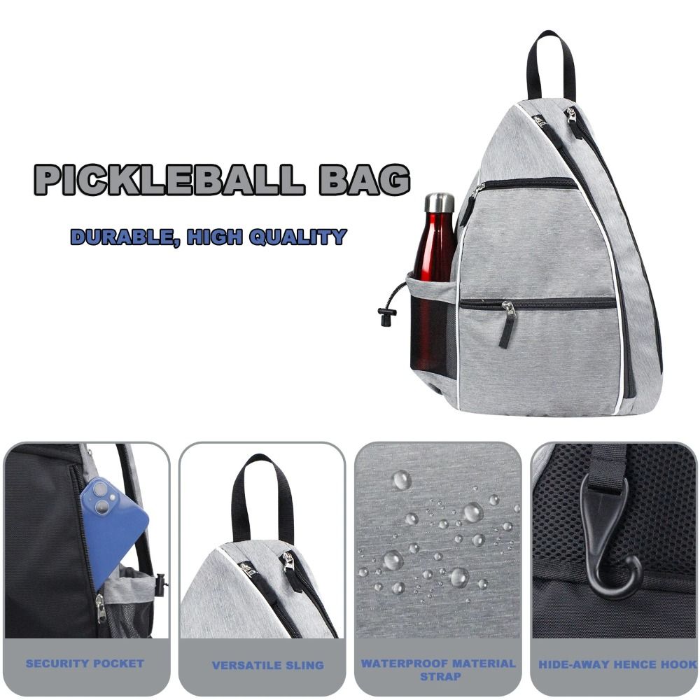 Portable Adjustable Pickleball Rackets Backpack Tennis Racquetball Pickleball Paddle Bag Sports Pickleball Bag Men Women