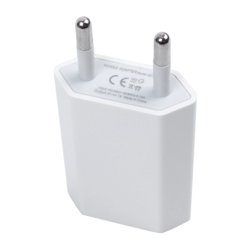 Witte eu usb-lader ac-adapter voor iphone 5, 5s, 4s , 4 3gs ipod touch nano