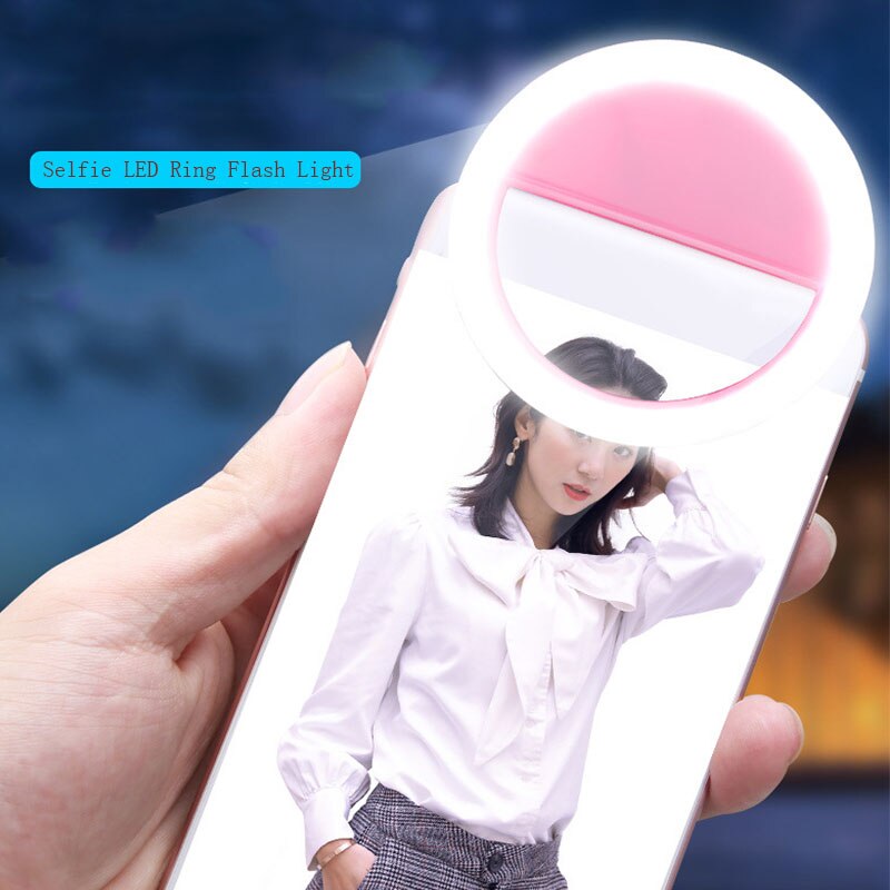 Draagbare Selfie Led Ring Flash Light Mobiele Telefoon 36 Leds Selfie Lamp Ring Make-Up Verlichting Led Light Clip Voor Telefoon