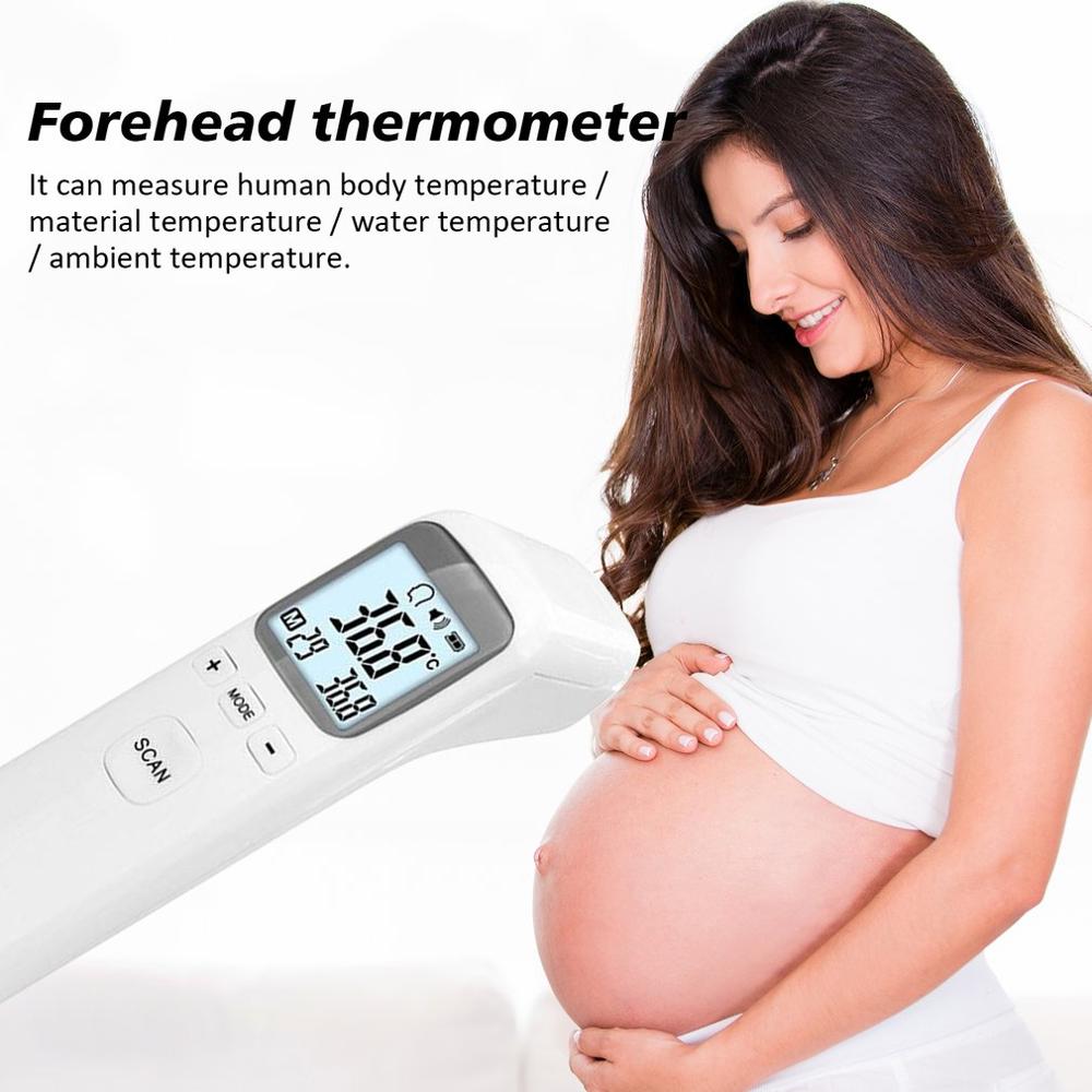 Thermomètre portatif sans Contact | Mesure de la température à infrarouge portatif, thermomètre sur pied Type sans Contact de haute précision thermomètre Portable