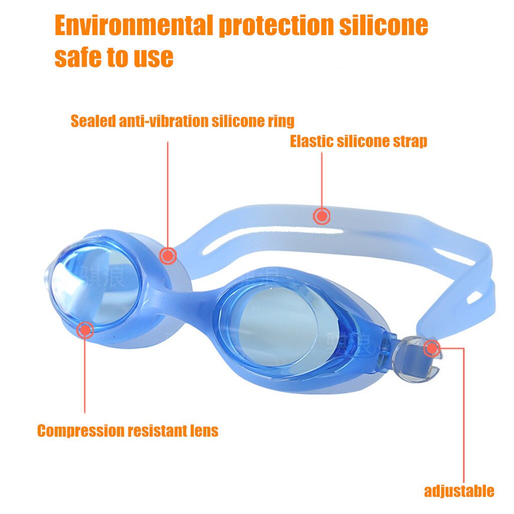 Multi Prescription Optical Swim Goggle Myopia Glasses Silicone Anti-fog Coated Watertight Swim Eyewear Eyeglasses diopter