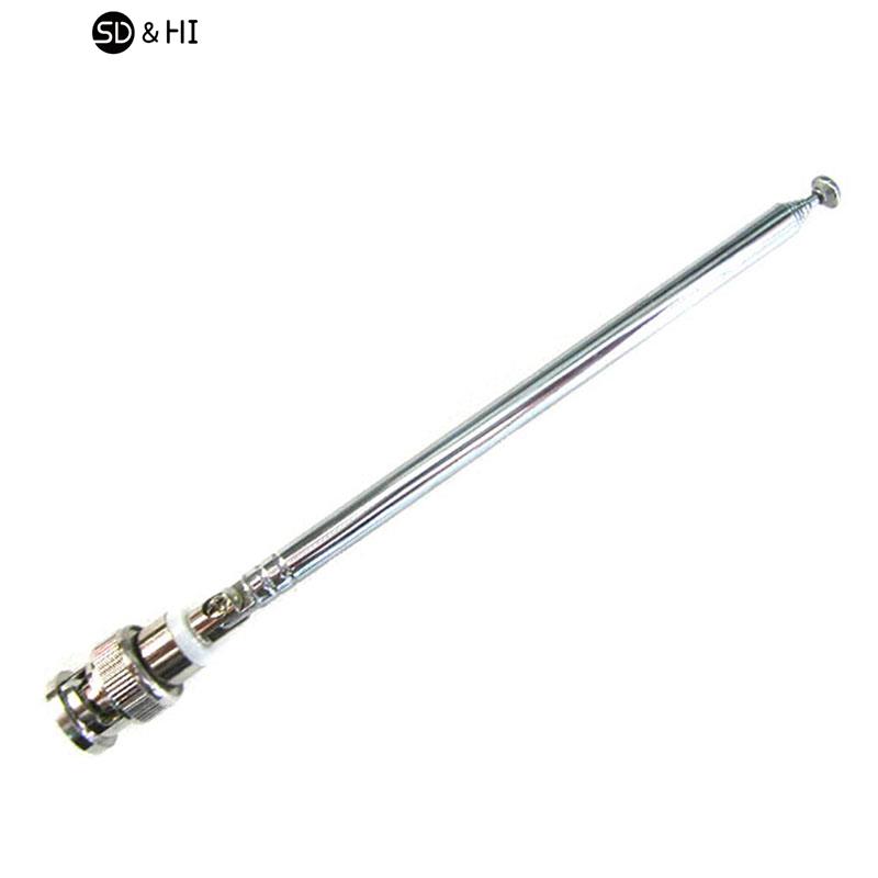 1pc 765 grad mm teleskop antenne q9 bnc stecker tragbarer fm radio scanner vhf uhf tw
