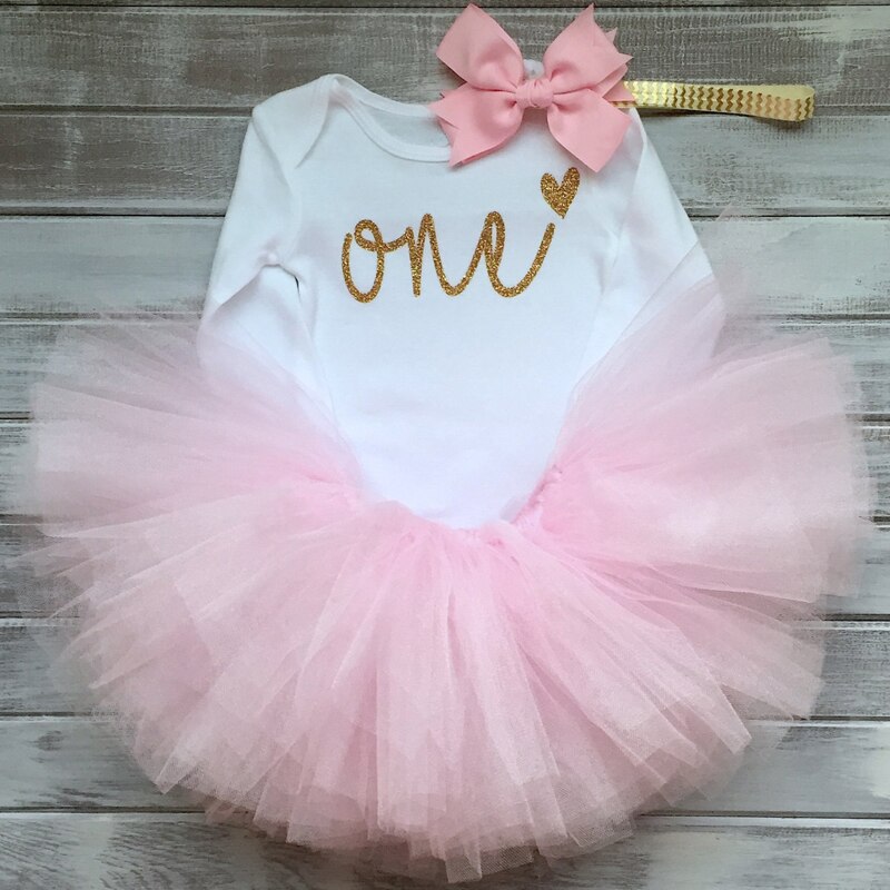 Cute Baby Girl Clothes Newborn Clothing Sets 1 Year Baby Girl Birthday Dress Tutu Birthday Party Outfits Girls Christening Dress: Item 3