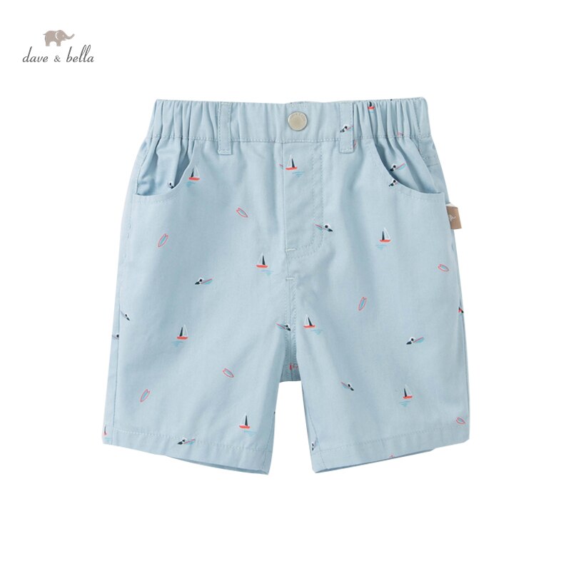 DBX16685 dave bella summer baby boys tasche con stampa di moda pantaloni bambini inginocchiare pantaloni per bambini pantaloni per neonati