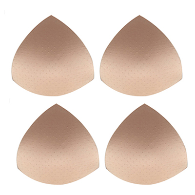 2/3/4Pair Sponge Bra Pads Push Up Breast Enhancer Removeable Bra Padding Inserts Cups for Swimsuit Bikini Padding Breathable: S / GRAY