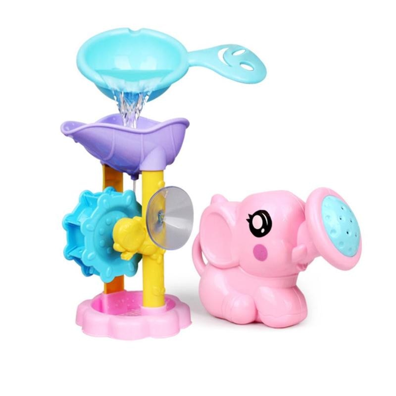 Funny Beach Bathroom Children Shower Pool Toys Cute Cartoon Elephant Bathing Water Shower Pool Toys for Baby Toddler: Default Title