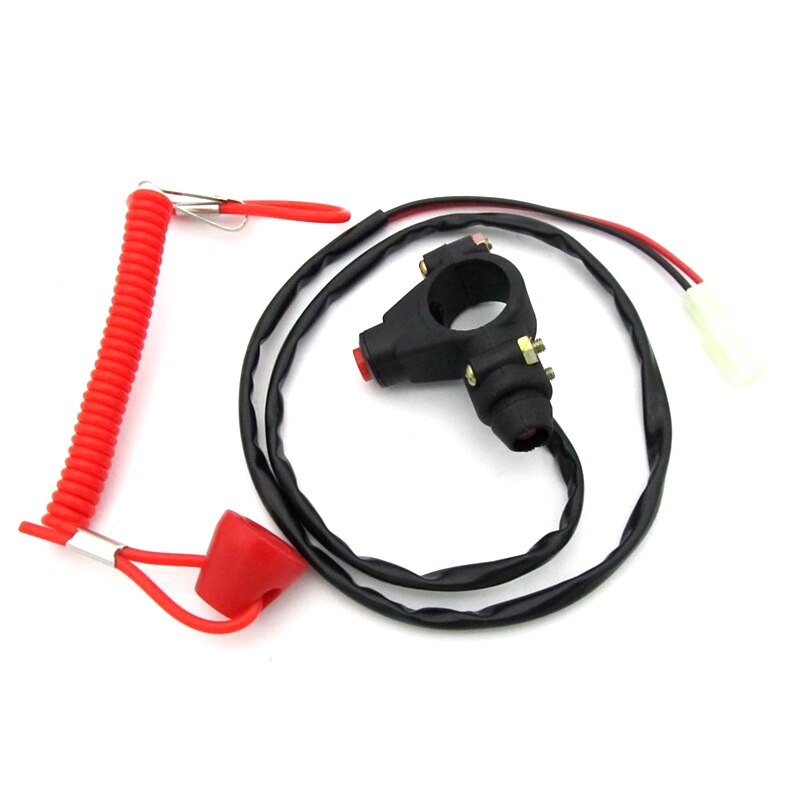Emergency Kill Stop Engine Motor Switch Push Button Kill Stop Switch Safety Tether Cord Lanyard Kill Switch Boat ATV Motorcycle