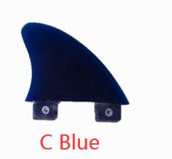 Single Small Surf Fin wakeboard Fins Knubster Centre Kneel kiteboard surfboard Fin Blue Red Smoky: C Blue