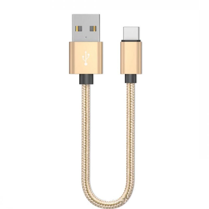 Metal rodzaj USB C ładowarka adapter do xiaomi mi 9 8 se A2 A1 6X 0.2M krótki transmisji kabel do transmisji danych dla Xiaomi redmi note 7 pro: Złota / 1 m