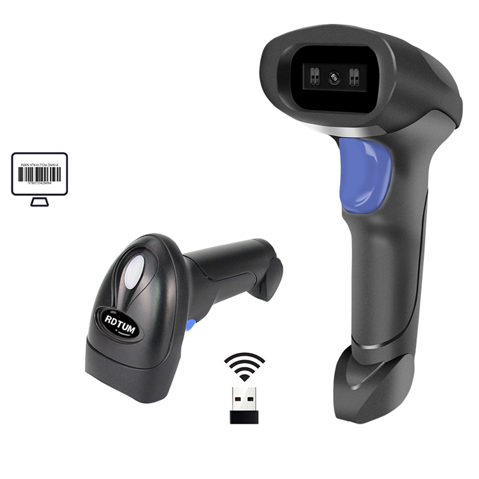 L8 2.4G Draadloze 1D 2D Barcode Scanner Usb Bedrade Bt Manual Trigger Scannen Papier Code Screen Code Voor Windows 7/8/10/Xp
