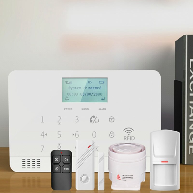 Home Burglar Alarm Anti-Theft Ultra-Thin Vibration Sensor Alarm Security Alarm System EU Plug