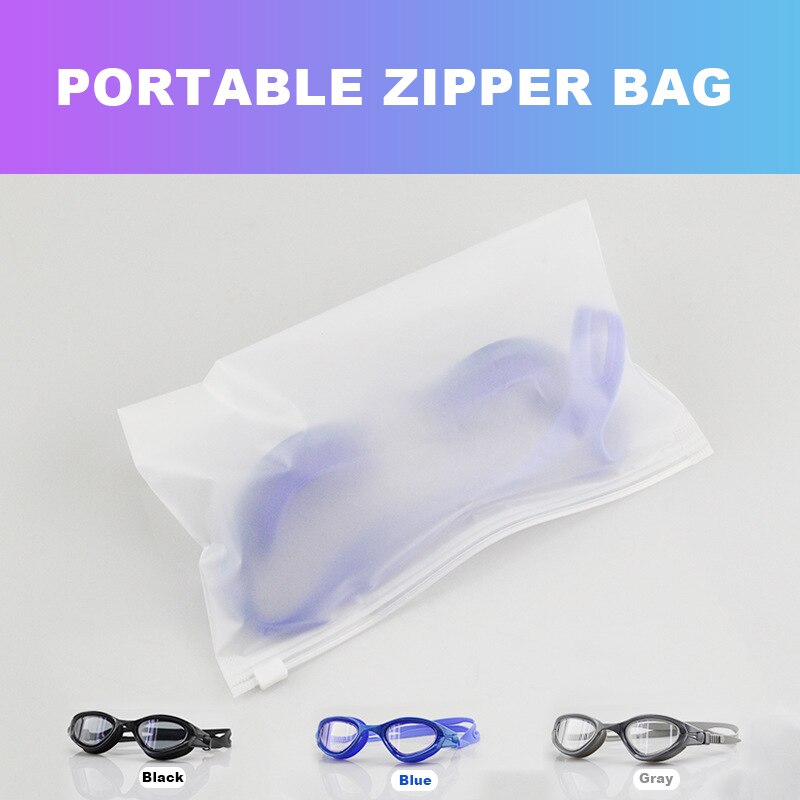 Adult Waterproof Anti-fog Silica gel Swimming Goggles Large Frame Men Women Swim Glasses 3 Nose Bridge Swimming Oculos