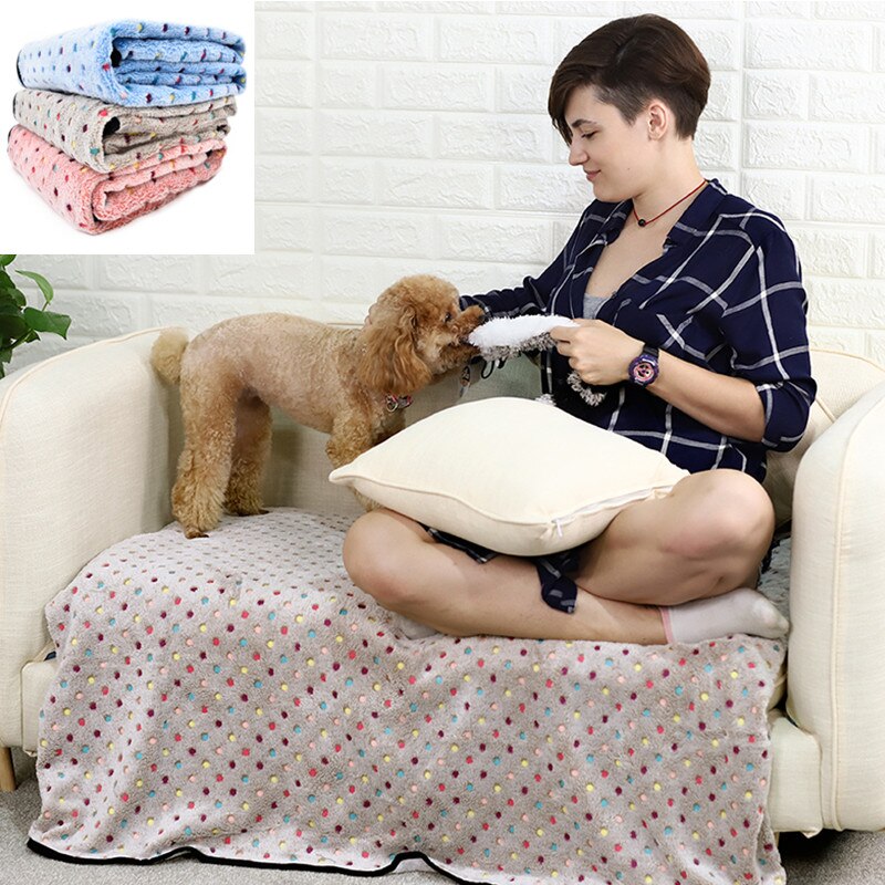 Cane di animale domestico Coperta del Cane Del Gatto Zerbino s Traspirante Morbido Coperta Letto Caldo Pet Coperta di Pelo Letto Copertura Zerbino Criceti Guinea maiali Towl