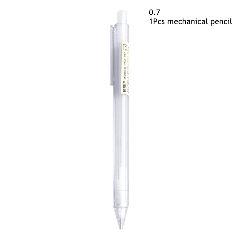 0.5/0.7mm Automatic Pencils Set HB/2B Refill Mechanical Pencil For Drawing Sketching Students School Supplies Cute Stationery: Yellow
