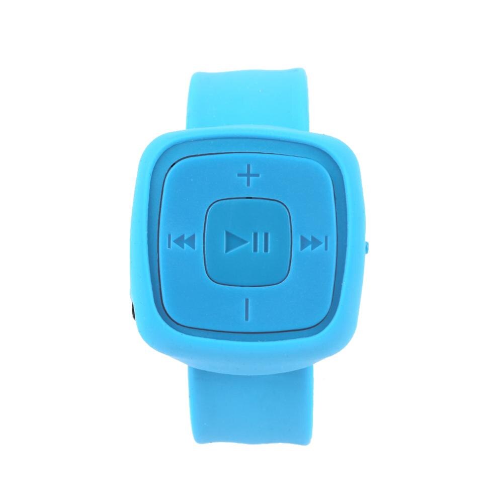 MP3 Speler Mini Draagbare Horloge Stijl MP3 Speler Sport Mini MP3 Media Muziekspeler Walkman Mp3: blue