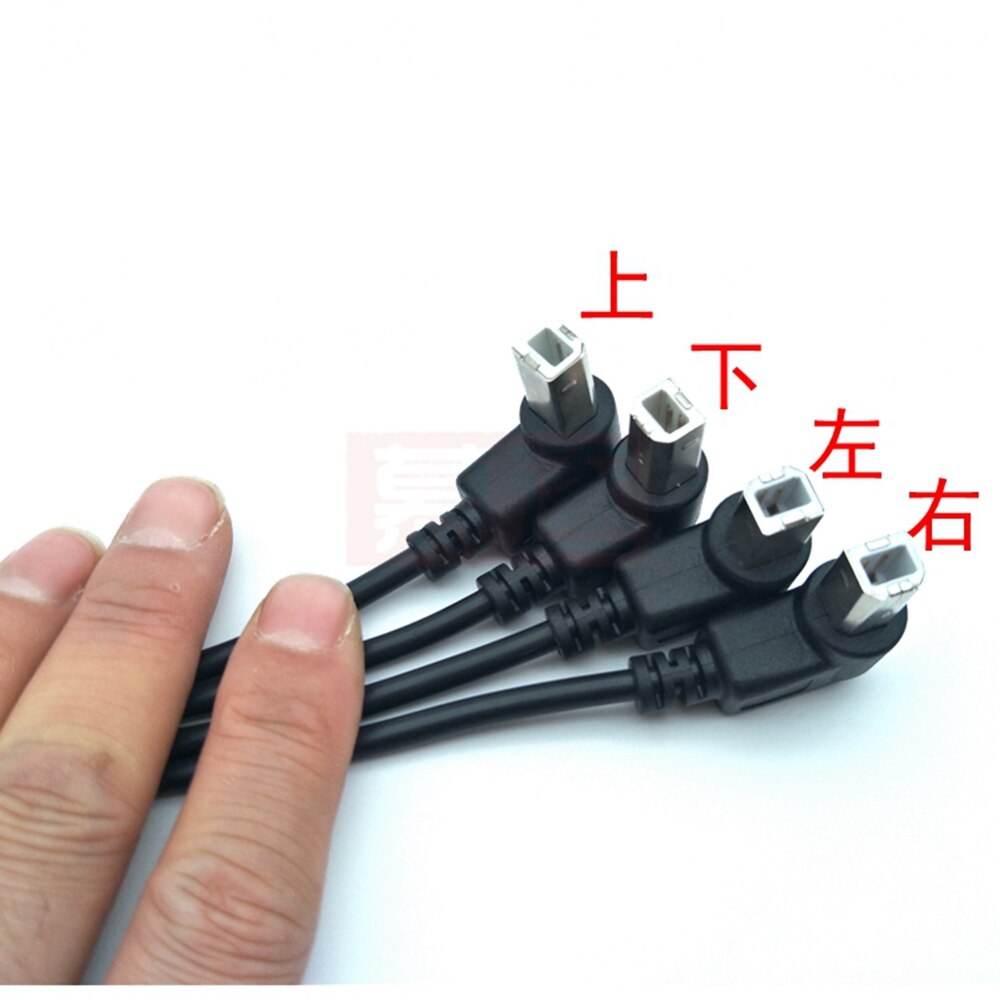 Usb 2.0 a han til usb b han type b bm op&amp;ned&amp;højre &amp; venstre vinkel printer scanner 90 graders kabel 100cm 150cm bm vinklet c