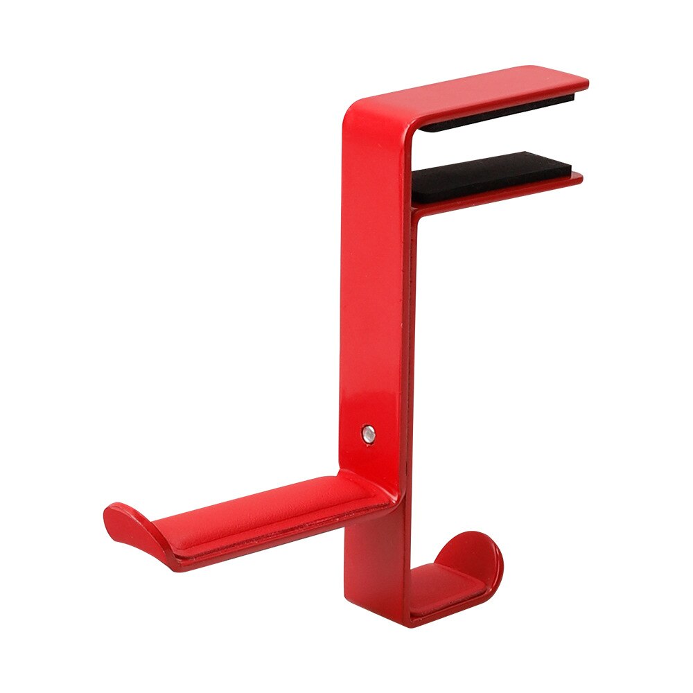 Clip-on Headphone Holder Headset Holder School Bag Hook Bracket Desk Clip Desktop School Bag Holder Headphone Holder: Standard A red