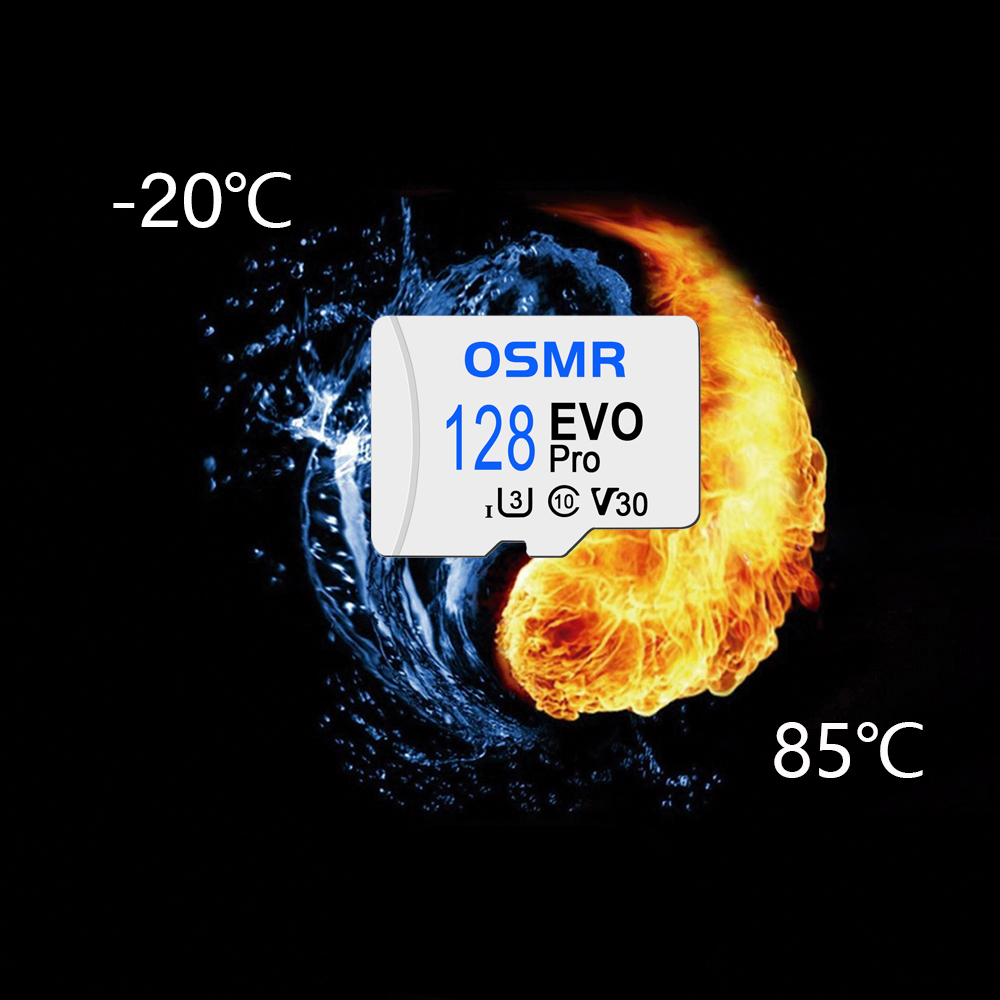 Biała karta Mini SD 64 GB 32 GB Karta pamięci Flash 128 GB Karta Micro do smartfona Tablet Aparat fotograficzny Sklep samochodowy Muzyka Klasa 10 Telefon TF