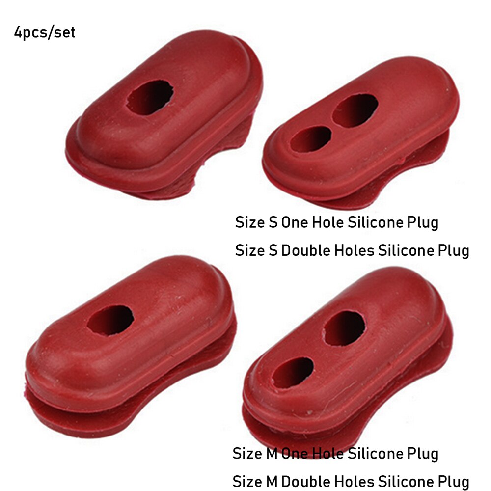 Couvercle de Port de Charge en caoutchouc pour XIAOMI M365, 4/5 pièces, rouge, bouchon anti-poussière, pièces pour Scooter électrique, accessoires de Skateboard: 06