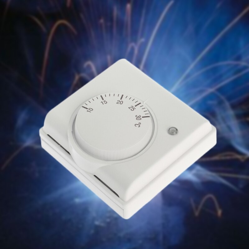 220v 6a mekanisk rumstermostat temperaturregulator luftkonditionering och golvpanna uppvärmning