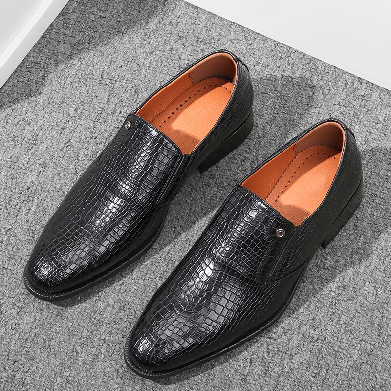 Zapatos formales de punta estrecha para hombre, calzado de vestir masculino, clásico, # KD6263C1,