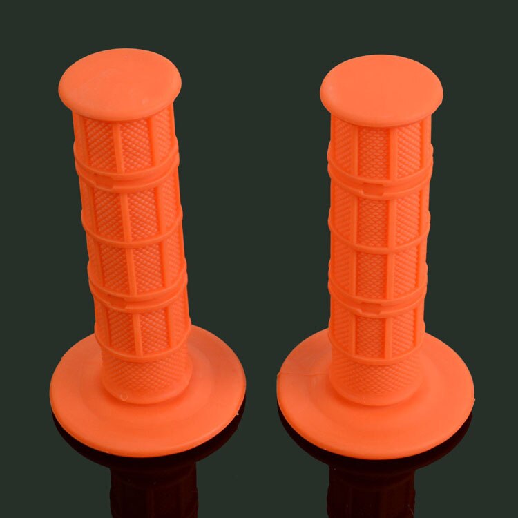 Motorcycle Handlebar Rubber Grips For SUZUKI RM250 RM125RMZ250 RMZ450 RMX250 DR250 DRZ400 DR650 RM85 Pit Dirt Bike: orange