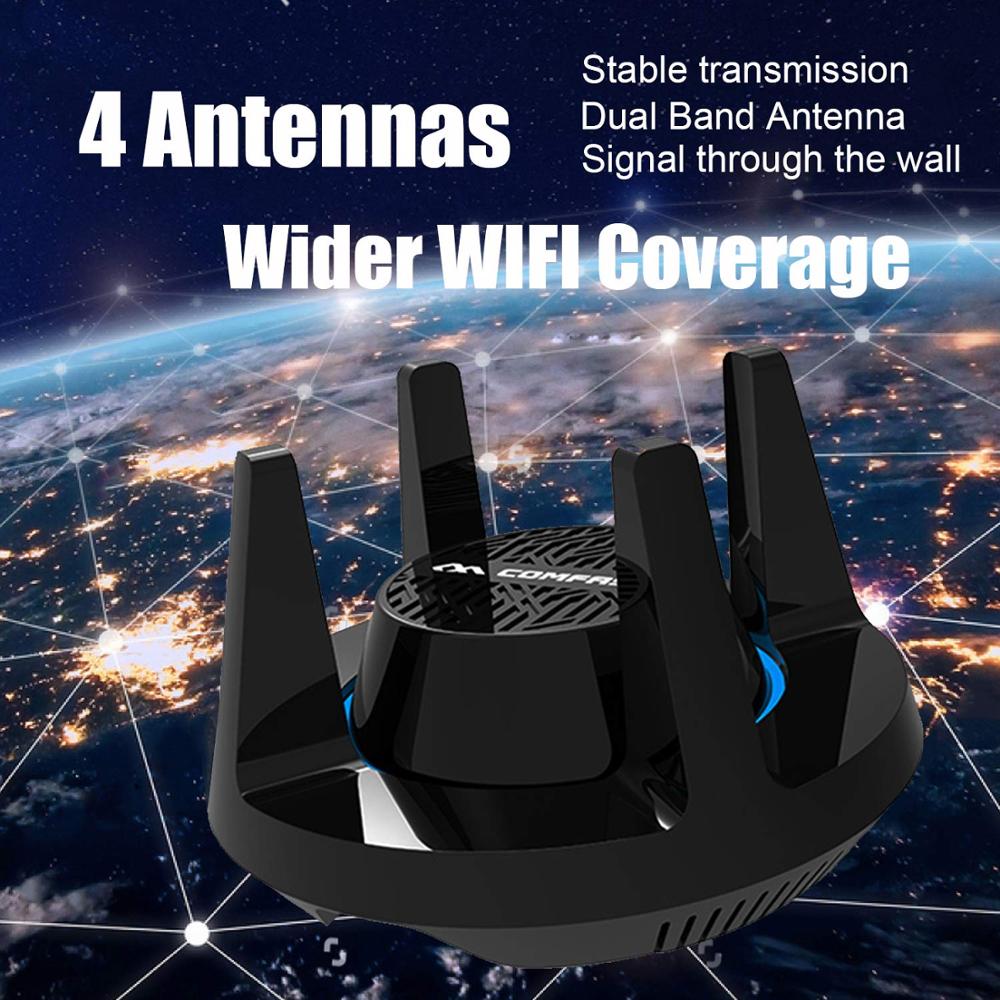 Comfast AC1900 Wirless Gigabit E-Sports Network Card WiFi Adapter USB 3.0 1900Mbps Dual Band 2.4G/5.8G 4x3dBi Antennas for Games