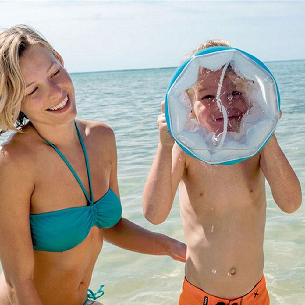 Zomer Pvc Opblaasbare Strand Emmer Cartoon Draagbare Play Water Zand Speelgoed Camping Water Tassen Zwembad Benodigdheden