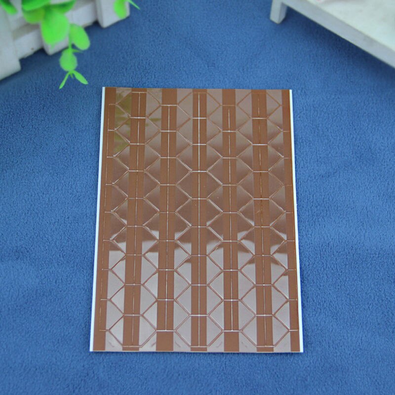 102 stk / ark pvc klistremerker diy fargerike hjørne utklippsbok papir fotoalbum ramme bilde dekorasjon 6 a 1351: Brun